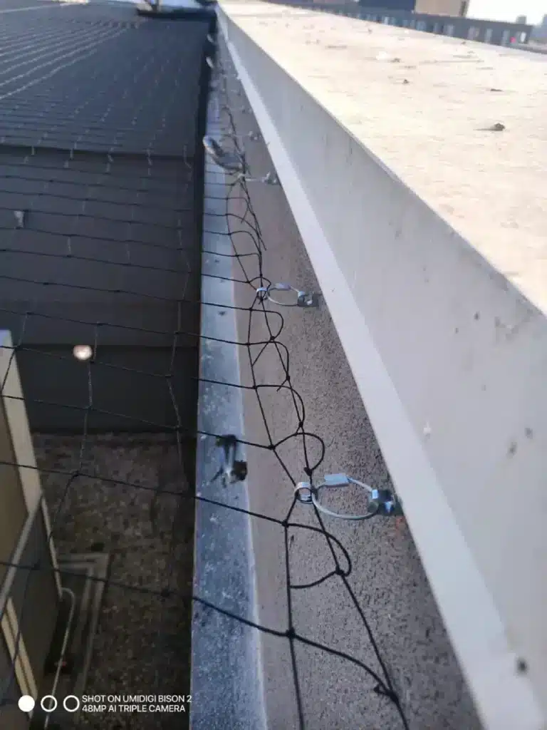 commercial installation of mesh